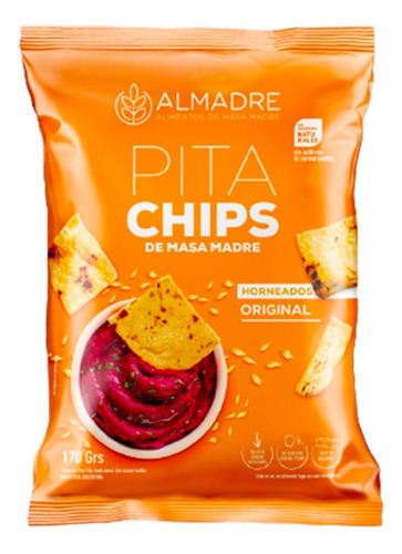 Snacks Pita Chips Almadre Original Masa Madre Horneados 170g