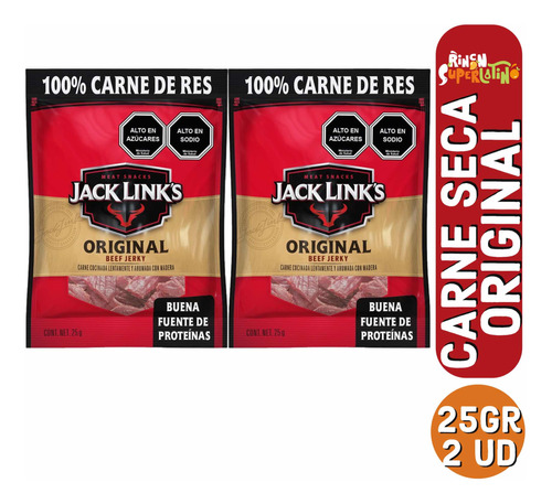 Snack Carne Seca Jack Links Original 25gr