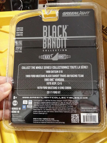 Imagen 2 de 2 de Greenlight Black Bandit 1968 Datsun 510 Negro 1:64
