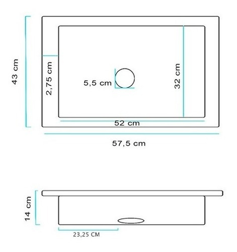 Imagen 3 de 4 de Pileta Bacha Acero Inoxidable Cocina Simple 52 X 32 X 14cm