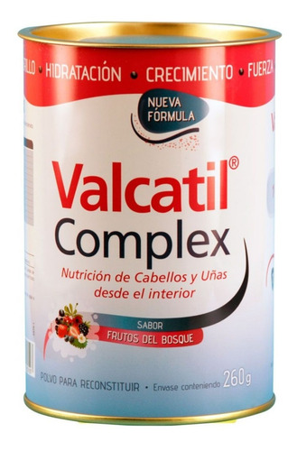 Nutricion Valcatil Complex Para Cabello Y Uñas X 260 Gr