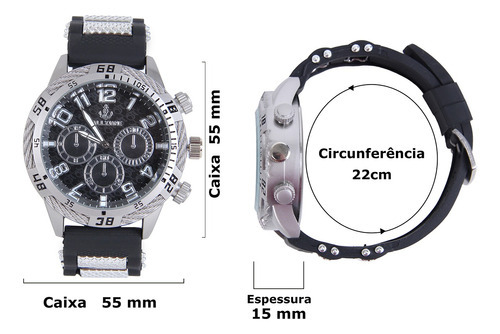 Reloj impermeable a prueba de salpicaduras para hombre, correa de pulsera, color P, bisel, color fondo azul plomo