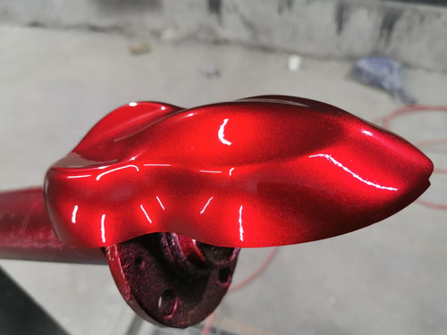 Pintura Automotriz Auto Bicapa Rojo Perlado X 1 Lt