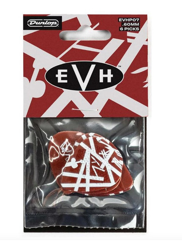 Uñetas Jim Dunlop Evh Shark Guitar Max Grip X6 Evhp07