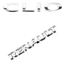 Comprar Emblemas Clio Renault Letreiro Cromado 2012 Acima (kit 2 Pçs