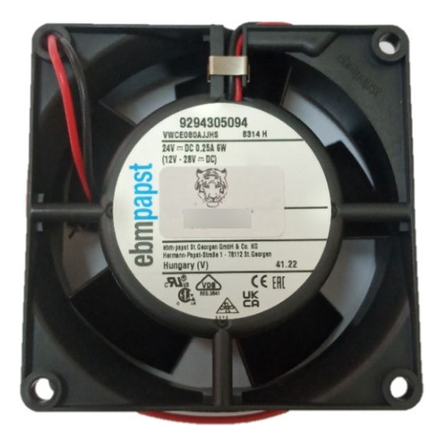Ventilador 8314 H 24v Ebmpapst