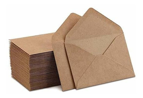 Kraft Mini Sobres Sobres Kraft Marrones Para Tarjetas De Reg