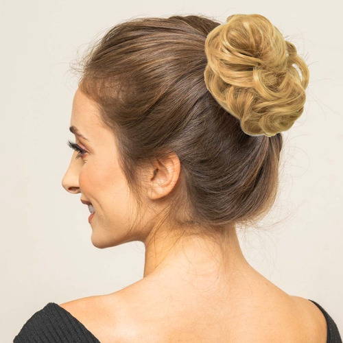 Peluca Con Banda Elástica, Extensiones De Cabello Ondulado
