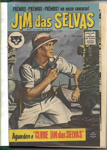 Jim Das Selvas Nºs 1 Ao 14 Rge Ano 1962 Originais Rio Grafica Editora (Usado)