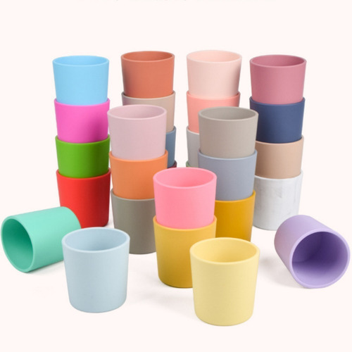 Vaso O Taza De Silicona Entrenamiento Para Bebés Y Niños