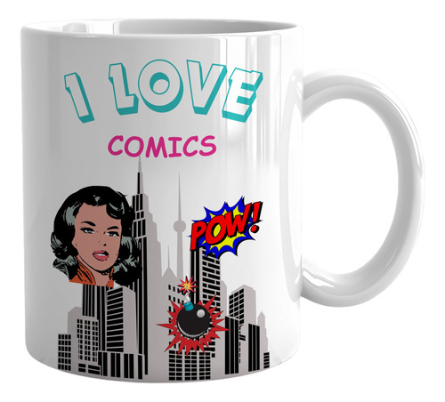 Taza Desayuno I Love Comics