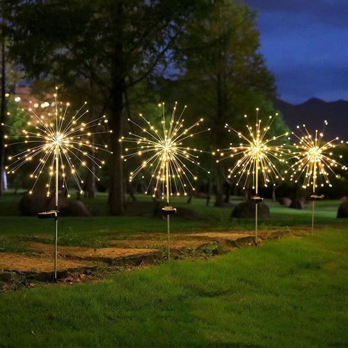 Para 2 Luces Solares Impermeables Para Fuegos Artificiales