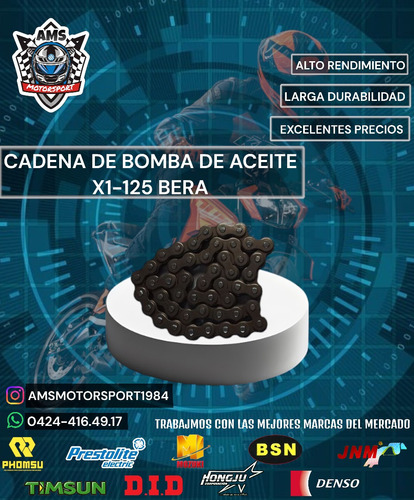 Cadena De Bomba De Aceite X1-125 Bera 