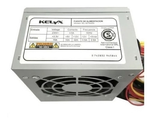 Fuente Slim Mini Kelyx Kl-atx450 Con Cable Power 