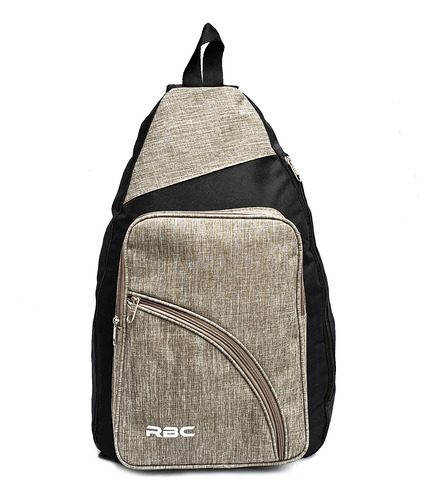 Mochila Morral Bandolera Cruzada Urbana Unisex Impermeable Beige