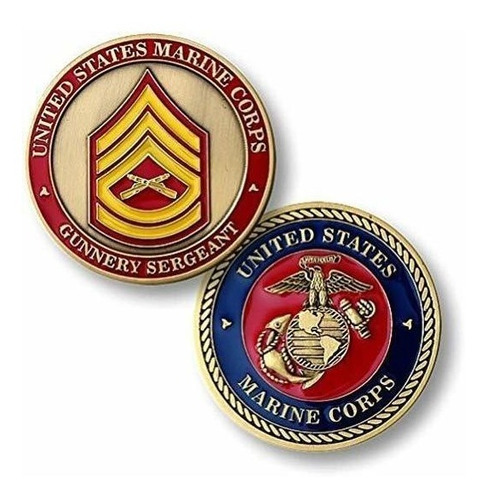 U.s. Marine Corps Gunnery Sergeant Challenge Coin