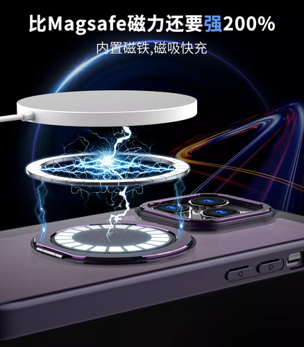 Capa Para iPhone Para Suporte Giratório Magsafe 360°