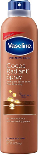 Hidratante Corporal En Spray  Vaseline Cocoa Radiant 184gr