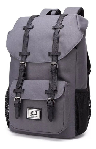 Mochila Discovery Adventures Urbana Porta Notebook 17 Correa Color Gris