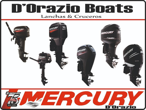 Motor Fuera De Borda Mercury 3.5 Hp 4 Tiempos Ecológ Dorazio
