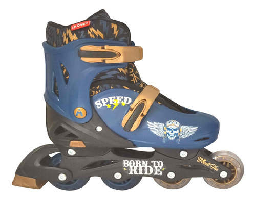 Patines En Linea Apache Con  Luces  Ajustables T 34-37