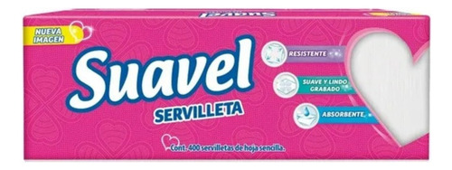 Servilletas Suavel 400 Pzas