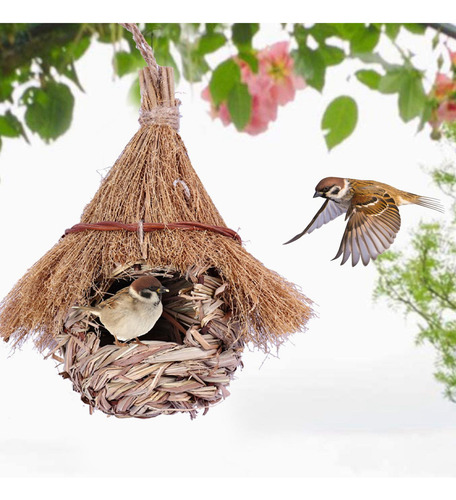 Zt Nido De Colibrí Tejido A Mano, Refugio De Nido De Pájaros