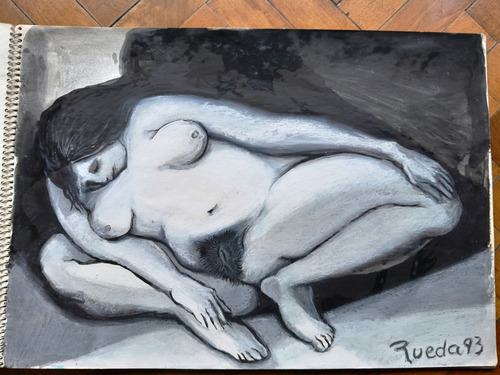 Dibujo - Erótico - Desnudo - Jose Rueda - Carpeta (Usado)