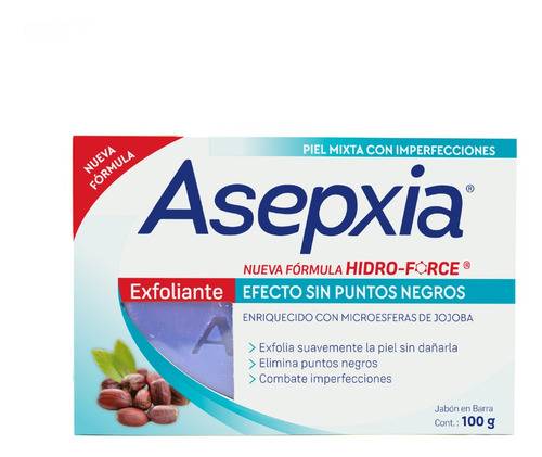 Imagen 1 de 1 de Asepxia Jabón Exfoliante 100 G