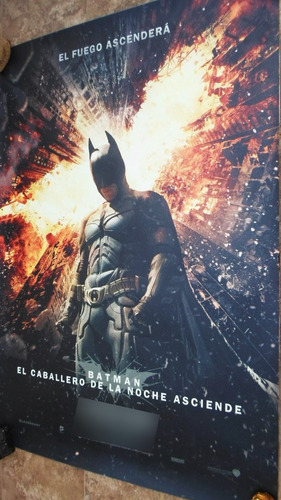 Batman The Dark Knight Rises Póster Fisico Parabus,comics (Usado)