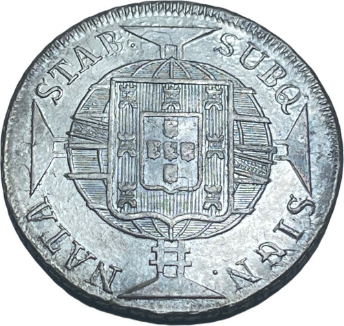 Moeda Prata 960 Réis 1821 Rio V. Ce-27a Disco Próprio