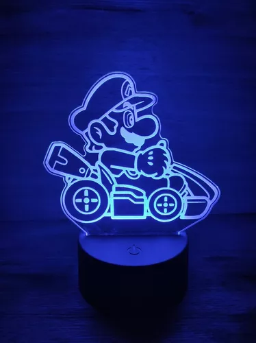 Lámpara Mario Kart Led 7 Colores
