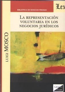 Libro Representación Voluntaria En Los Negocios Jur Original