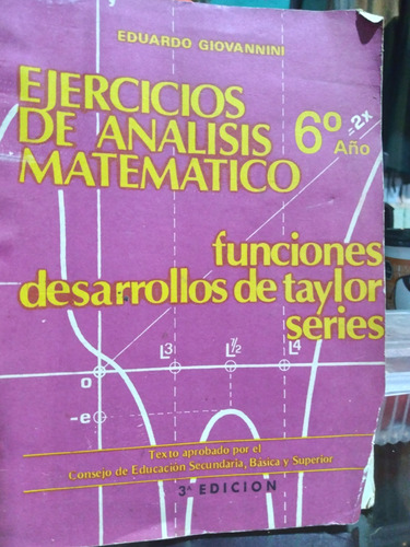 ** Eduardo Giovannini -ejercicios De Analisis Matematico 6° 