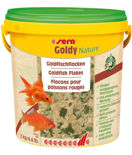 Alimento Comida Para Peces Agua Fría Sera Goldy Nature 2kg