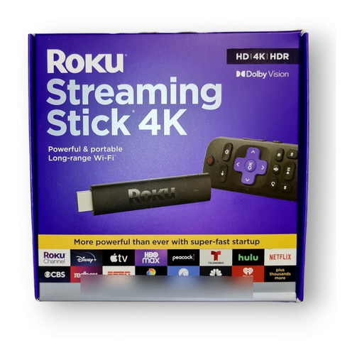 Roku Streaming Stick Hd 4k Hdr Control Por Voz Tv Power Vol