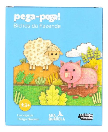 Brinquedo Educativo Pega Pega Bichos Da Fazenda Araquarela