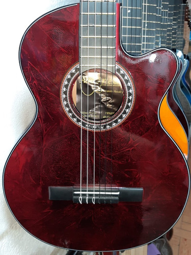 Imagen 3 de 10 de Guitara Electroacustica Forro Colgante Pua Cable Garantia