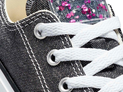 Tenis Converse Caña Baja Con Plataforma Para Niñas