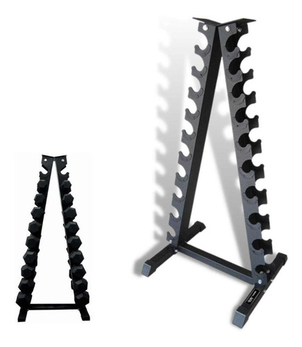 Imagen 3 de 7 de Rack De Fierro Para Mancuernas 10 Pares (envio Gratis)