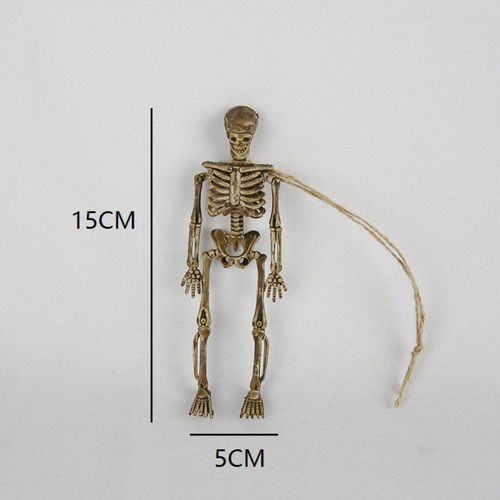 Yn Minifigura De Esqueleto Pequeña De Plástico Posable