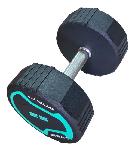 Mancuerna Hexagonal Modelo Unico Goma Crossfit 25 Kg 