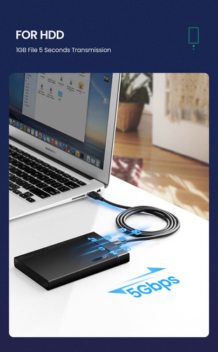 Ugreen US184-20883 Cable USB 3.0 a USB tipo C de 5 Gbps y 1,5 metros