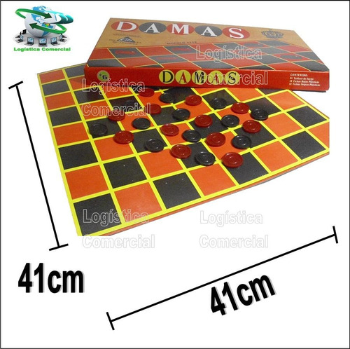 Juego De Mesa Damas Niños 24 Fichas Plasticas Juguetes
