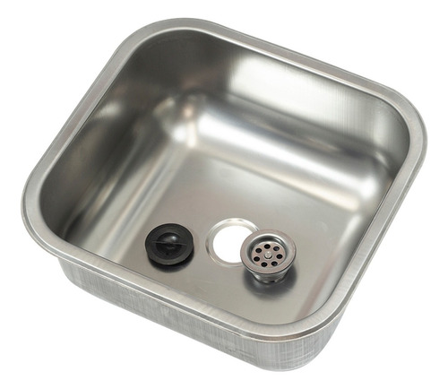 Pileta Bacha Acero Inox Cocina Simple 37 X 34 X 18 Cm    