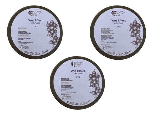 Paquete 3x2 Wet Effect Cera Gel Wax Nbc 350g