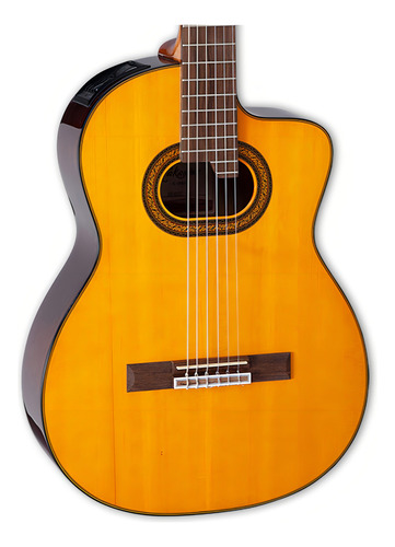 Violão eletroacústica Takamine GC6CE para destros natural laurel brilhante