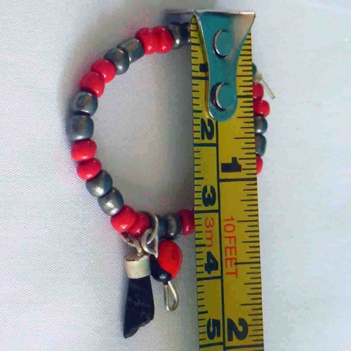 Imagen 2 de 2 de Pulseras Para Mal De Ojo De Bebés Niños Azabache Mano Peonia