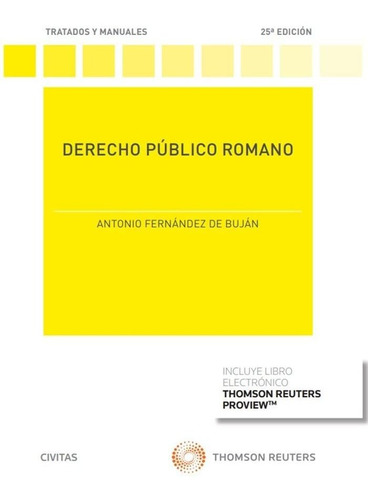 Derecho Público Romano (papel + E-book) (tratados Y Manuales