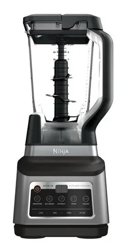 Licuadora Ninja Professional Plus Kitchen System with Auto-iQ BN800 72 fl  oz negra y acero inoxidable con vaso de plástico 120V - Incluye 5  accesorios